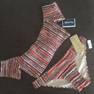 Striped bathing suit